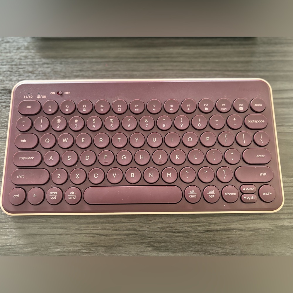 Wireless Burgundy Keyboard